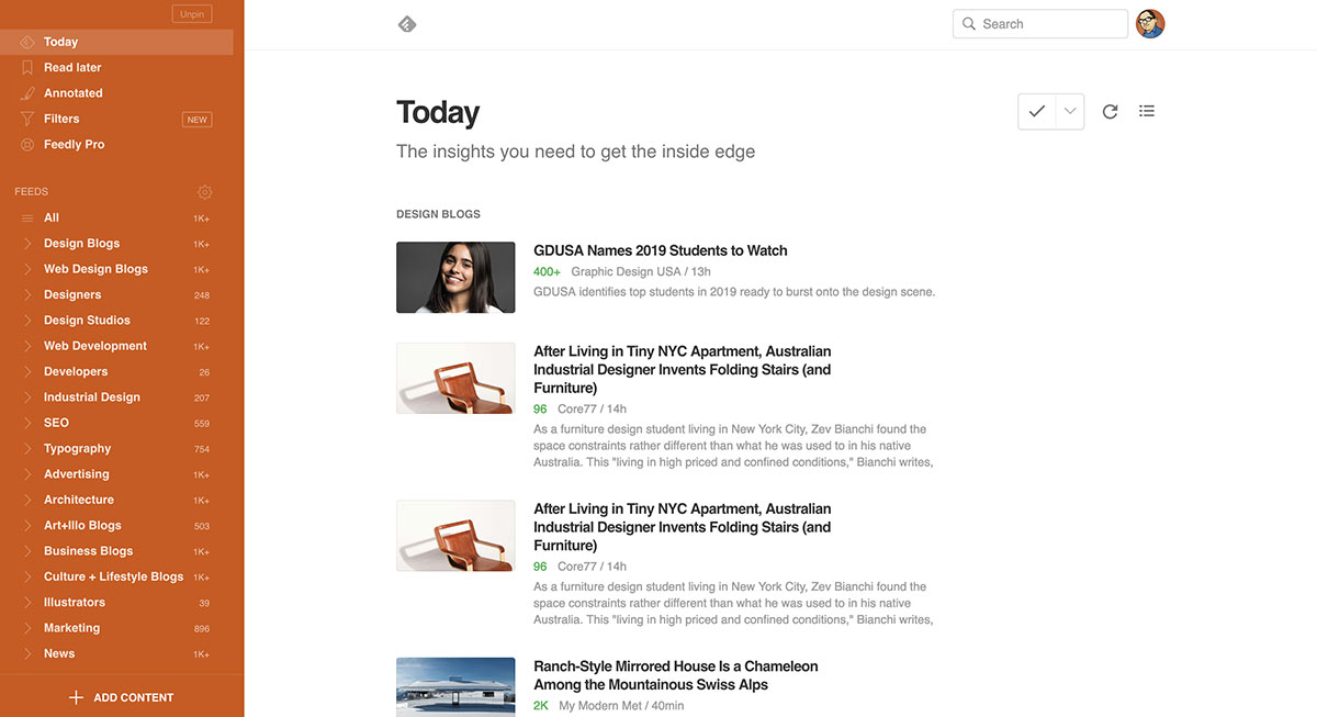 Feedly App